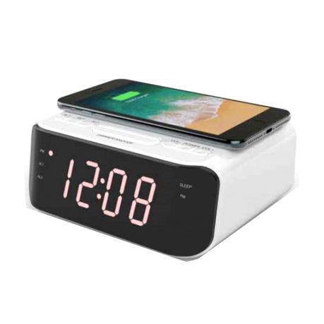 Telefunken BT Clock with Wireless Charging - TCR4 Buy Online in Zimbabwe thedailysale.shop