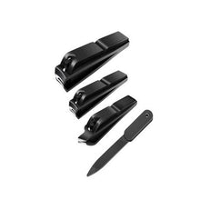 Load image into Gallery viewer, Black &amp; Rose Gold Manicure Set
