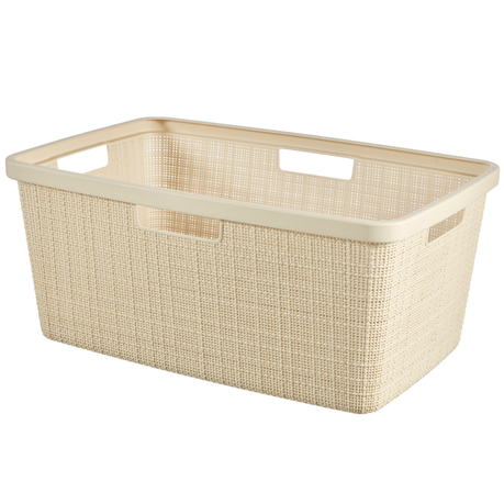 Curver by Keter - Jute Laundry Basket Oasis White