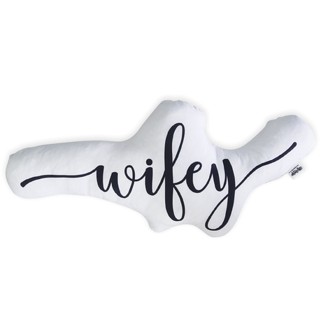Wifey shaped Scatter Cushion - 30x60cm Buy Online in Zimbabwe thedailysale.shop