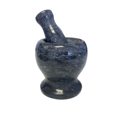 Upstairs Homeware Marble Pestle and Mortar Small – Dark Grey