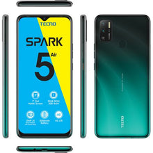 Load image into Gallery viewer, TECNO Spark 5 Air 32GB Dual Sim - Ice Jadeite + Vodacom Sim Card Pack
