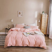 Load image into Gallery viewer, Wrinkle Resistant Egyptian Comfort Duvet Cover: Cool Flower Pink - King
