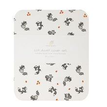 Load image into Gallery viewer, little acorn - Woodland Animals Cot Duvet Cover Set
