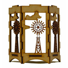 Load image into Gallery viewer, Decor Candle Windmill Hexagon Magic shadow lantern box Night Light
