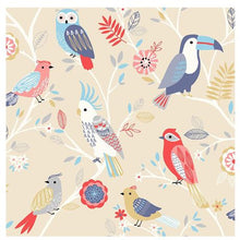 Load image into Gallery viewer, Kids Themed Wallpaper - Beige Birds
