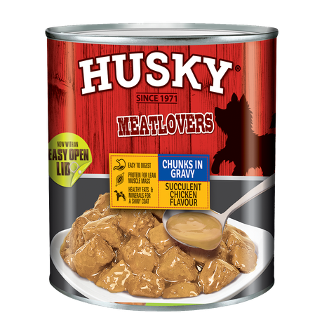Husky Chunks In Gravy Chicken (6 x 775g) Buy Online in Zimbabwe thedailysale.shop