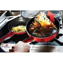 Load image into Gallery viewer, Berlinger Haus 26cm Marble Coating Flip Frypan - Burgundy Metallic Line
