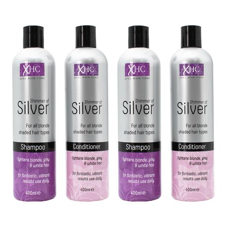 Xpel Shimmer Of Silver Purple Shampoo & Conditioner - 400ml x 2 Pack