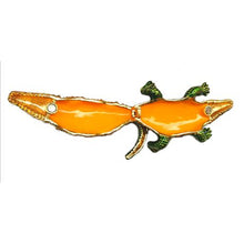 Load image into Gallery viewer, Crocodile Hand- Painted Enameled Decorative Hinged Jewelry Trinket Box
