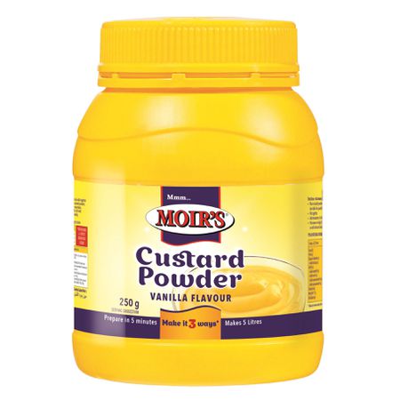 Moirs - Custard Powder Vanilla 6 x 250g Buy Online in Zimbabwe thedailysale.shop