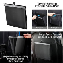 Load image into Gallery viewer, Baseus Large Garbage Bag for Car Back Seat -  Black
