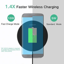 Load image into Gallery viewer, UGreen USB 10W QI Wireless Charger-BK
