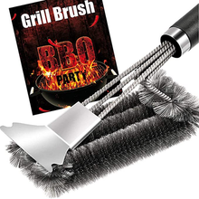 Load image into Gallery viewer, Braai Grill Brush and Scraper - Heavy Duty Premium Quality
