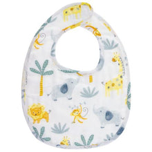Load image into Gallery viewer, Stephen Joseph Muslin Bib Set Zoo
