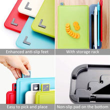 Load image into Gallery viewer, Index Chopping Board &amp; Kitchen Knife Set With Sharpener
