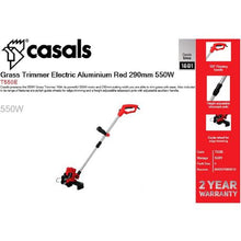 Load image into Gallery viewer, Casals Grass Trimmer Electric Aluminium Red 290mm 550W
