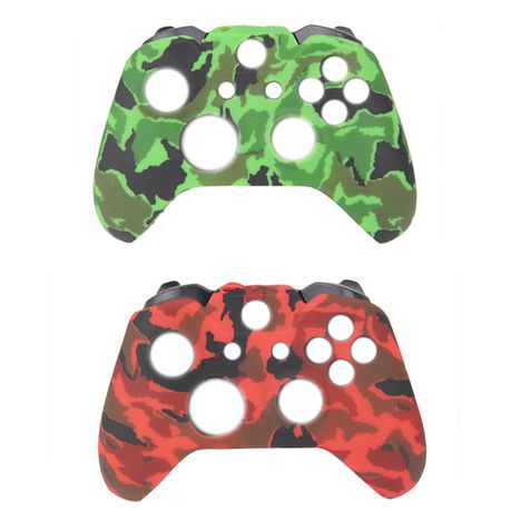 Unibright  Silicone Covers (Pack of 2) Green and Red Camo for Xbox ONE Buy Online in Zimbabwe thedailysale.shop