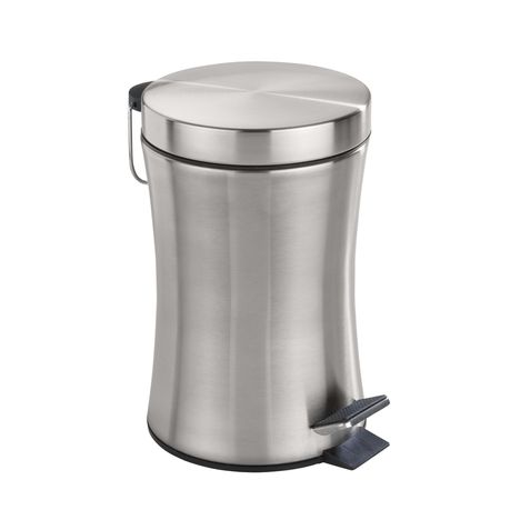 Wenko - Pedal Bin 3L - Pieno Range - Stainless Steel - Satinised Buy Online in Zimbabwe thedailysale.shop