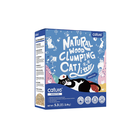 Cature - ECO Sensitive Wood Clumping Cat Litter 2.4KG / 6L Buy Online in Zimbabwe thedailysale.shop