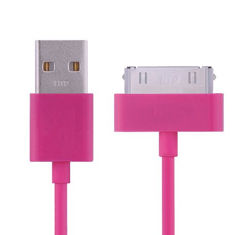 Charge/Sync Cable Compatible With Apple Iphone 3Gs, 4G, 4Gs, Ipad 2 And Ipod - Pink Buy Online in Zimbabwe thedailysale.shop