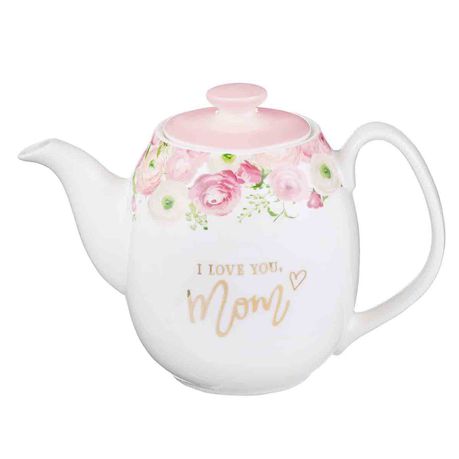 Ceramic Tea Pot - I Love You, Mom Buy Online in Zimbabwe thedailysale.shop