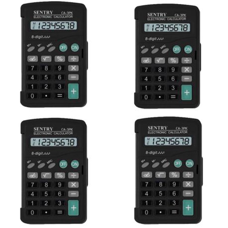 Sentry Four Pack Office School Calculators Buy Online in Zimbabwe thedailysale.shop