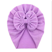 Load image into Gallery viewer, Baby Girl Turban - Purple &amp; Lilac
