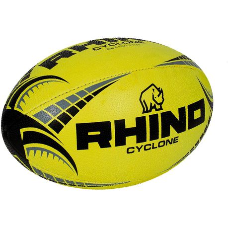 Rhino Cyclone Rugby Ball Floro Yellow - Size 5 Buy Online in Zimbabwe thedailysale.shop