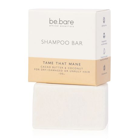 Be Bare Tame That Mane Shampoo Bar 100g Buy Online in Zimbabwe thedailysale.shop