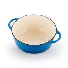 Load image into Gallery viewer, Capri 24cm Enamel Coated Blue Cast Iron Casserole
