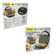 Load image into Gallery viewer, Non-Stick Sandwich / Panini Press Machine / Toaster - Black
