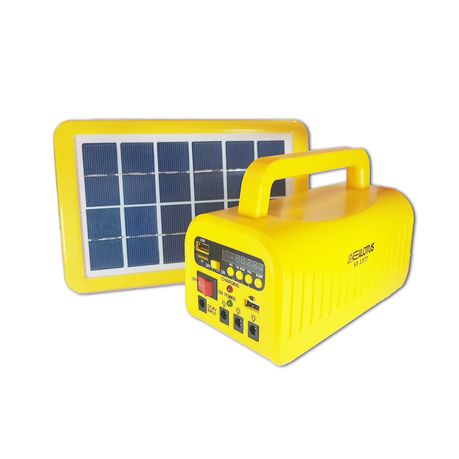 Everlotus 3W Solar Lighting with Bluetooth Speaker - Yellow/Blue Buy Online in Zimbabwe thedailysale.shop