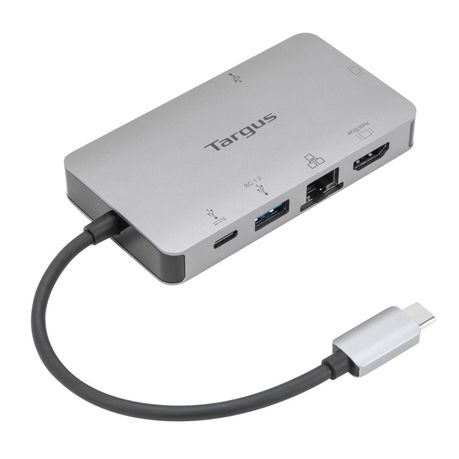 Targus USB-C DP Alt Mode Single Video 4K HDMI/VGA Docking Station with 100W PD Pass-Thru - Silver Buy Online in Zimbabwe thedailysale.shop