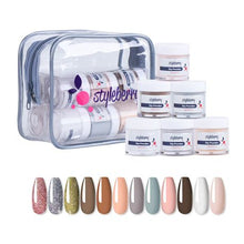 Load image into Gallery viewer, Styleberry Acrylic Nail Polish Powder Dip Set - Nude
