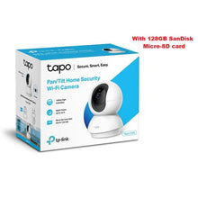 Load image into Gallery viewer, TAPO C200 Pan/Tilt HomeSecurity WiFi Camera, Two-Way Audio &amp; 128GB Micro-SD
