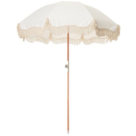 The Beach Bums Beach Umbrella - White