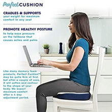 Load image into Gallery viewer, Memory Foam &amp; Gel Back Support Cushion with Added Air Freshner-DL125
