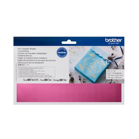 Brother CAFTSPNK1 - ScanNCut Pink Foil Transfer Sheets Buy Online in Zimbabwe thedailysale.shop