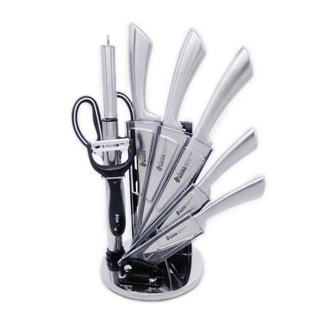 Condere Home - 9 Piece Knives Sets with Acrylic Knives Stands (211014)