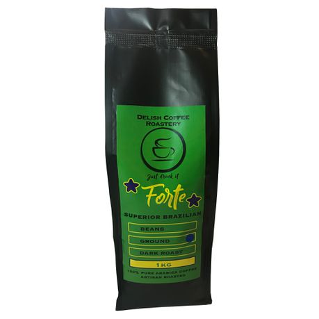Delish Coffee Roastery - Forte Superior Brazilian - 1kg Ground Buy Online in Zimbabwe thedailysale.shop