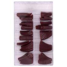Load image into Gallery viewer, Brown Red False Nails - 100 Pieces
