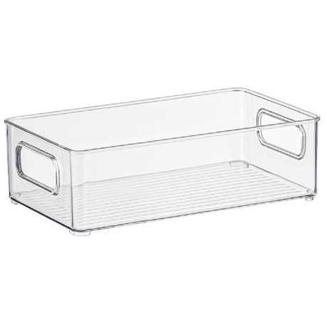 (JD-TX304) Storage Organising Fridge Bin Clear Acrylic Medium