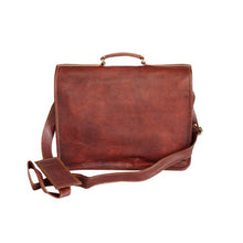 Load image into Gallery viewer, Minx - Genuine Leather Bahama Laptop Bag Brown - 15
