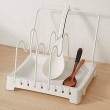 Load image into Gallery viewer, Adjustable Pot Lid/Dish Organizer - White
