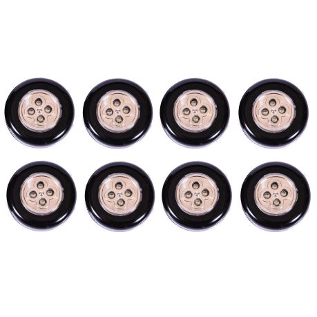 LED Push Button Lights - 4 Pack (8 Units)