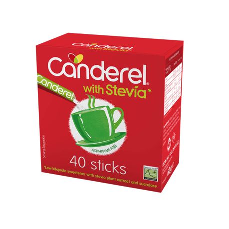 Canderel  with Stevia Sticks 40 Buy Online in Zimbabwe thedailysale.shop
