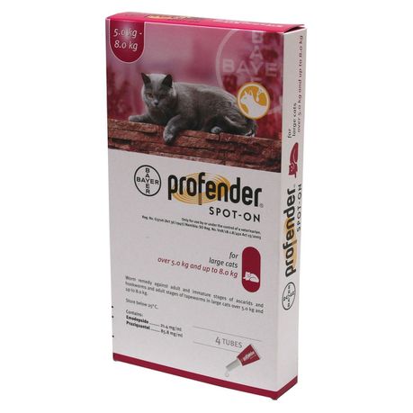 Profender Large Cat 4 x 1.12ml - Pink Buy Online in Zimbabwe thedailysale.shop