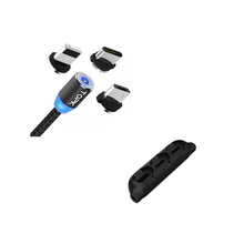 Load image into Gallery viewer, 2m 3-in-1 TOPK Charging Cable PLUS Magnetic Head Storage Clip
