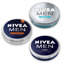 Load image into Gallery viewer, NIVEA Men UV Even Tone Face Cream Tin - 4 x 75ml
